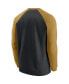 ფოტო #4 პროდუქტის Men's Black, Gold New Orleans Saints Historic Raglan Performance Pullover Sweater