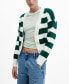 ფოტო #6 პროდუქტის Women's V-Neck Striped Cardigan