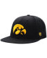 ფოტო #1 პროდუქტის Men's Black Iowa Hawkeyes Team Color Fitted Hat