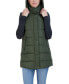 ფოტო #3 პროდუქტის Women's Long Puffer Vest with Detachable Hood