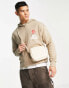 Фото #4 товара ADPT oversized washed hoodie with rose back print in beige