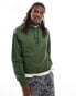 Timberland small logo hoodie in dark green