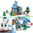 LEGO Minecraft Frozen Peaks Set with Steve, Creeper and Goat Figures, Icy Biome and Cave Video Game Toy with Accessories 21243