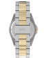 ფოტო #3 პროდუქტის UFC Men's Quartz Debut Stainless Steel Two-Tone Watch, 42mm