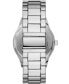 ფოტო #3 პროდუქტის Men's Silver-Tone Bracelet Watch Gift Set, 44mm