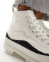 Superga 2469 chunky sole high top trainers in white