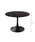 Фото #6 товара 42.12" Modern Round Dining Table with Marble Top & Metal Base