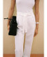 Фото #9 товара Women's Contrast Body Linen Jumpsuit