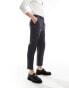 Фото #4 товара ASOS DESIGN smart tapered trousers in charcoal