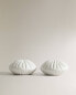 Urchin salt and pepper shaker set Белый, 5.3 x 2.5 x 5.3 cm - фото #3