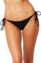 L Space 266185 Women's Classic Rib Lily Black Bikini Bottom Swimwear Size L