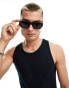 Фото #1 товара Quay nightcap shield sunglasses in matte black polarised