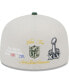 ფოტო #4 პროდუქტის Men's Khaki, Green Green Bay Packers Super Bowl Champions Patch 59FIFTY Fitted Hat