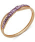 ფოტო #1 პროდუქტის Gold-Tone Pavé & Baguette Crystal Crisscross Bangle Bracelet