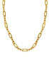 ფოტო #1 პროდუქტის Gold Plated Cable Chain Necklace 16" + 2" Extender