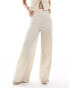 Фото #2 товара ASOS DESIGN co-ord textured wide leg trousers in stone