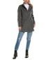 Фото #3 товара Cinzia Rocca Icons Short Wool & Cashmere-Blend Coat Women's Grey 48