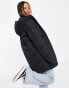 Vans Foundry long puffer jacket in black