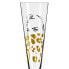 Champagnerglas Goldnacht Leoparden