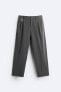 WIDE-FIT PLEATED TROUSERS