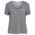 ფოტო #3 პროდუქტის OBJECT Tessi Slub short sleeve v neck T-shirt