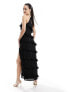 Фото #5 товара Pretty Lavish Katy ruffle midaxi dress in black