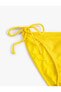 Фото #25 товара Плавки Koton Basic Bikini Side Tie Texture Classic Waist