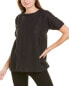 Фото #1 товара Pomegranate Square Trim Blouse Women's Black Xs