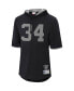 Фото #3 товара Men's Bo Jackson Black Los Angeles Raiders Retired Player Mesh Name and Number Hoodie T-shirt