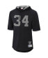 Men's Bo Jackson Black Los Angeles Raiders Retired Player Mesh Name and Number Hoodie T-shirt Черный, S - фото #3