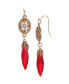 ფოტო #2 პროდუქტის Crystal Acrylic Icicle Drop Earrings