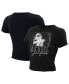 Фото #1 товара Women's Black Michael Jackson Photo Cropped T-Shirt