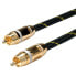 Фото #2 товара ROLINE GOLD Cinch Cable - simplex M - M - white 5.0m - 5 m - RCA - RCA - Male - Male - Gold