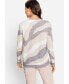 ფოტო #2 პროდუქტის Long Sleeve Round Neck Statement Sweater