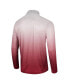 Фото #4 товара Men's White and Cardinal Stanford Cardinal Laws of Physics Quarter-Zip Windshirt
