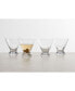 Cheers Stemless Martini Glass Set of 4, 8 oz