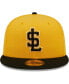 ფოტო #3 პროდუქტის Men's Gold Salt Lake Bees Authentic Collection 59FIFTY Fitted Hat