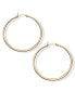 Фото #1 товара Серьги Macys Giani Bernini Large Hoop 18k Gold Silver