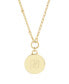 ფოტო #4 პროდუქტის 14K Gold Plated Paige Initial Pendant