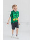 Фото #3 товара Boys Avengers Miles Morales Hulk Captain America Graphic T-Shirt French Terry Shorts Set Tie Dye to