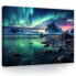 Leinwandbild Aurora borealis Landschaft