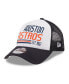 Men's White, Navy Houston Astros Stacked A-Frame Trucker 9FORTY Adjustable Hat