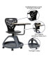 Фото #3 товара Mobile Desk Chair - 360° Tablet Rotation And Storage Cubby