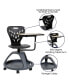 Mobile Desk Chair - 360° Tablet Rotation And Storage Cubby