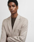 Фото #5 товара Men's Stretch Fabric Slim-Fit Suit Blazer