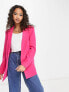 Pieces tailored blazer in pink