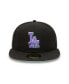 Фото #4 товара Men's Black Los Angeles Dodgers 1980 MLB All-Star Game Black Light 59FIFTY Fitted Hat