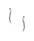 Minimalist Geometric Linear Wave Ear Pin Crawlers Climbers Earrings For Women Teen.925 Sterling Silver