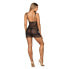 Firella Negligee with Thong Black