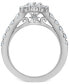 ფოტო #6 პროდუქტის Certified Diamond Pear Halo Bridal Set (2 ct. t.w.) in 18K White, Yellow or Rose Gold